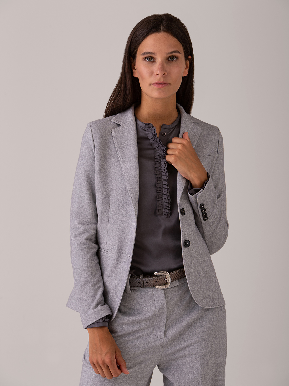 Detailansicht von Blazer aus Baumwolle von CIRCOLO