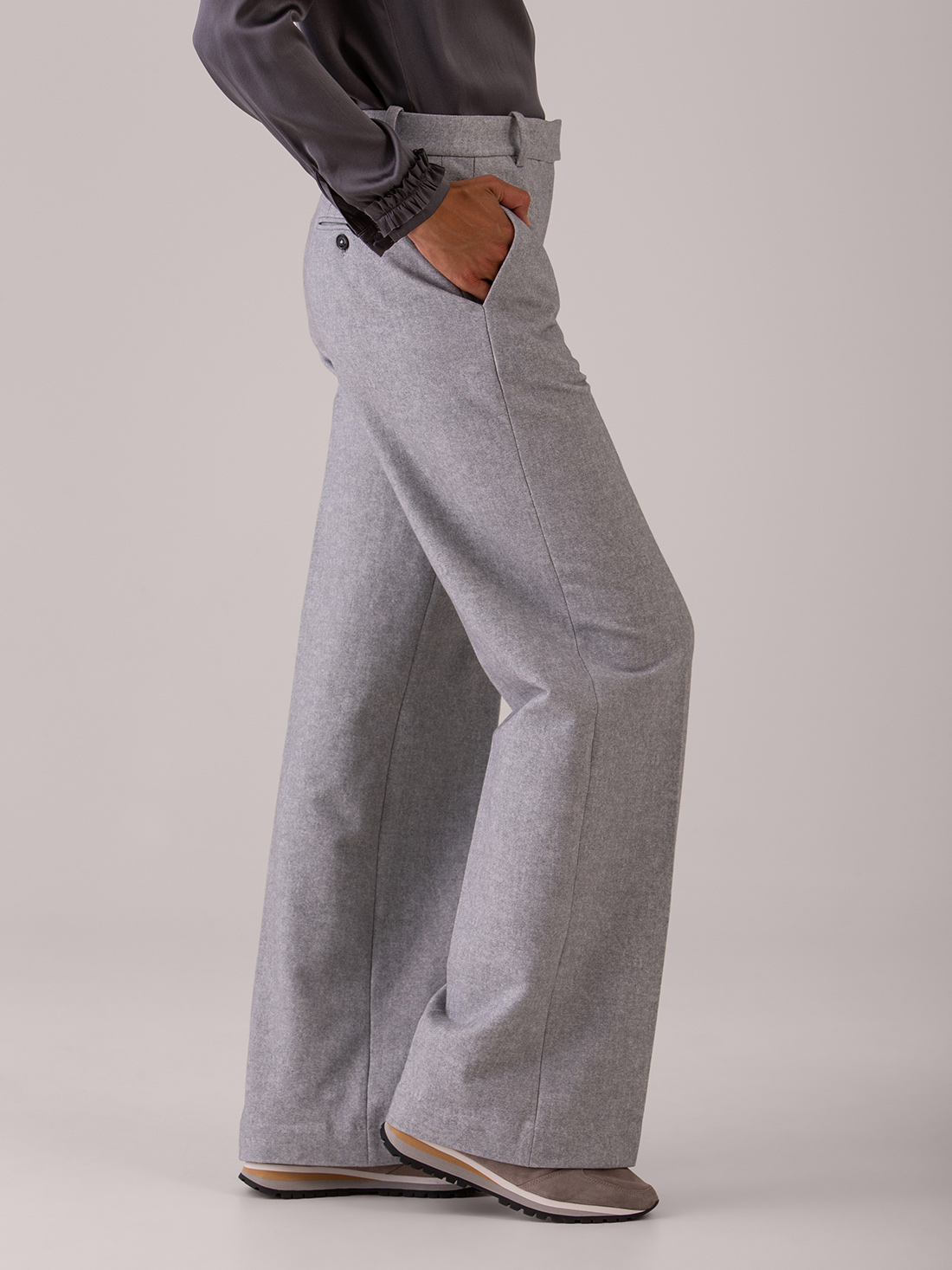 Detailansicht von Weite Hose aus Baumwolle von CIRCOLO