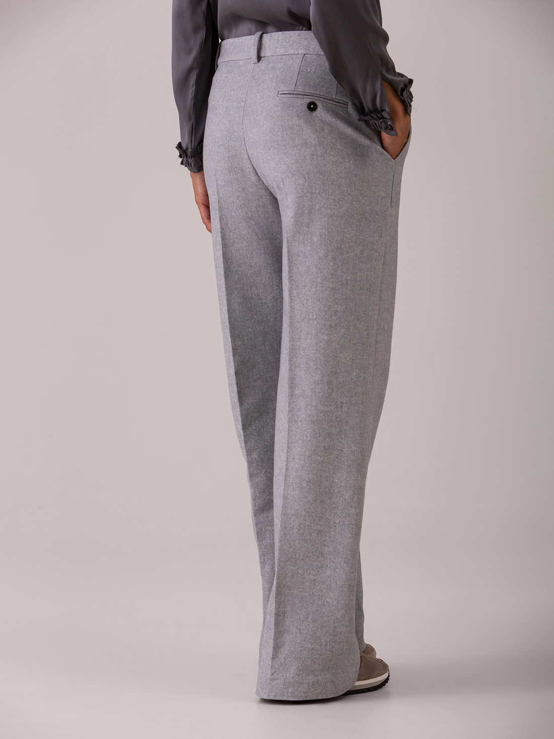 Detailansicht von Weite Hose aus Baumwolle von CIRCOLO