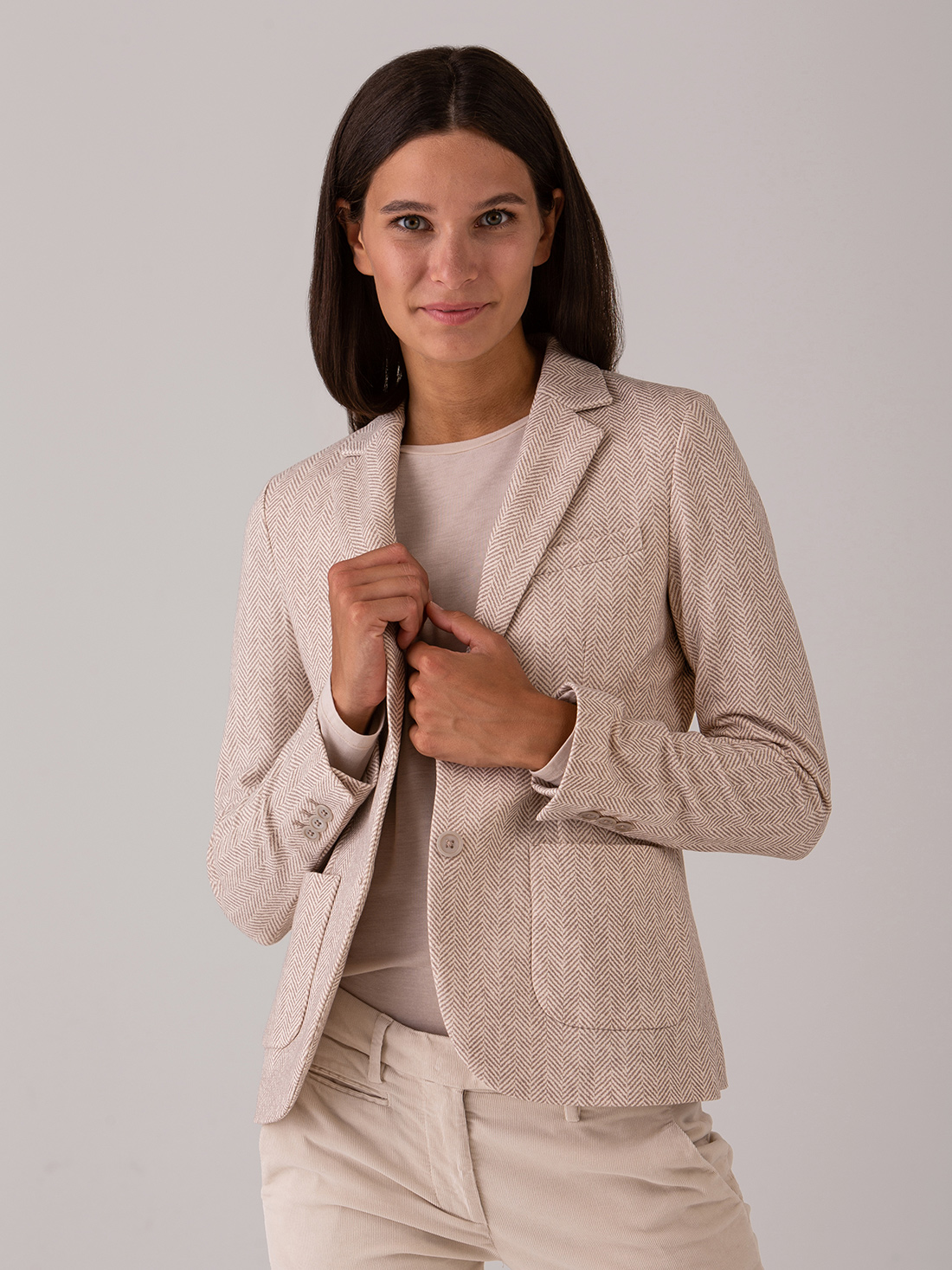 Detailansicht von Blazer aus Baumwolle von CIRCOLO