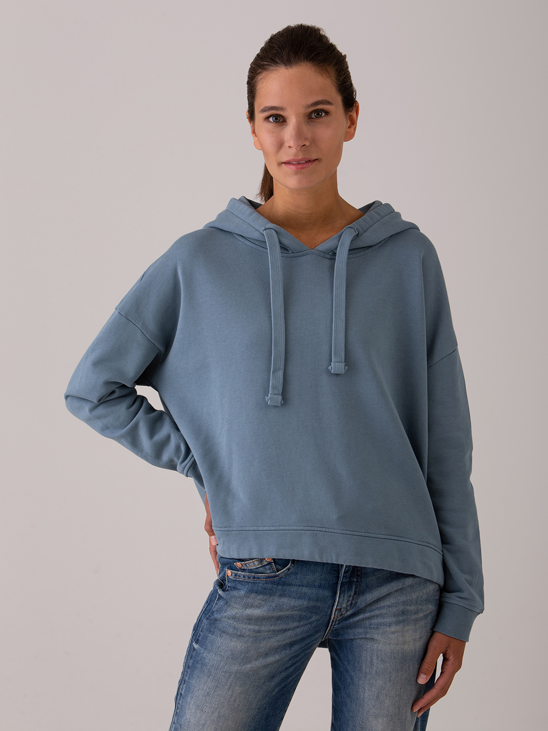 Detailansicht von Kapuzen-Sweatshirt aus Baumwolle von DANIELS
