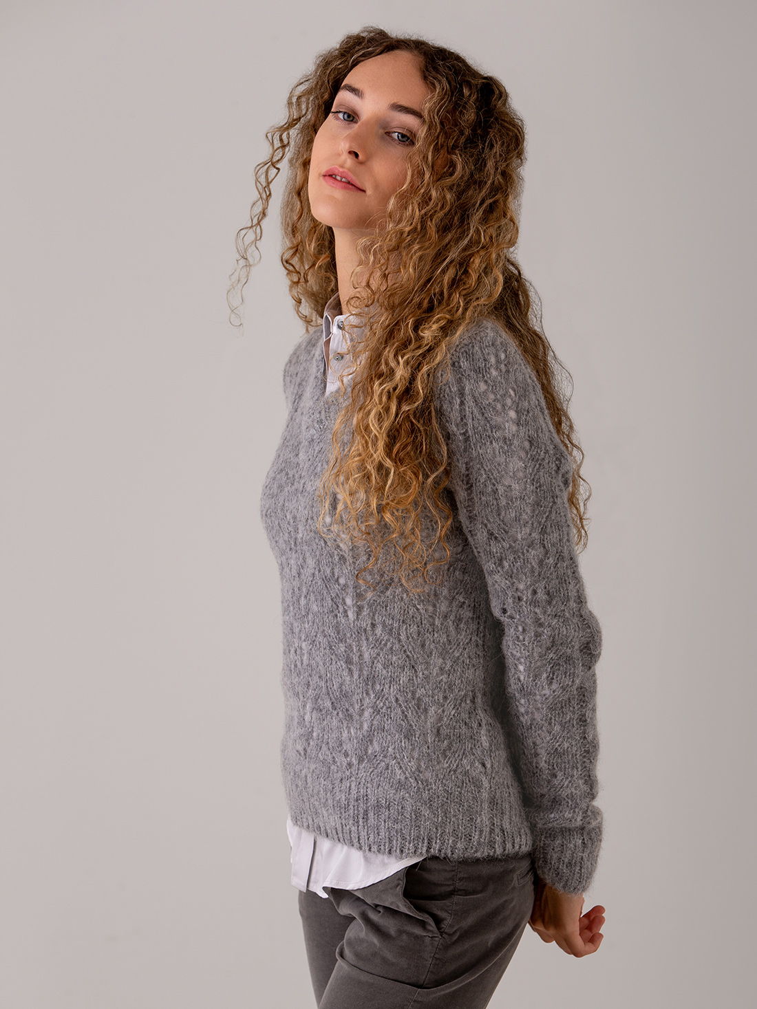 Detailansicht von Pullover mit Lochstrick von DANIELS
