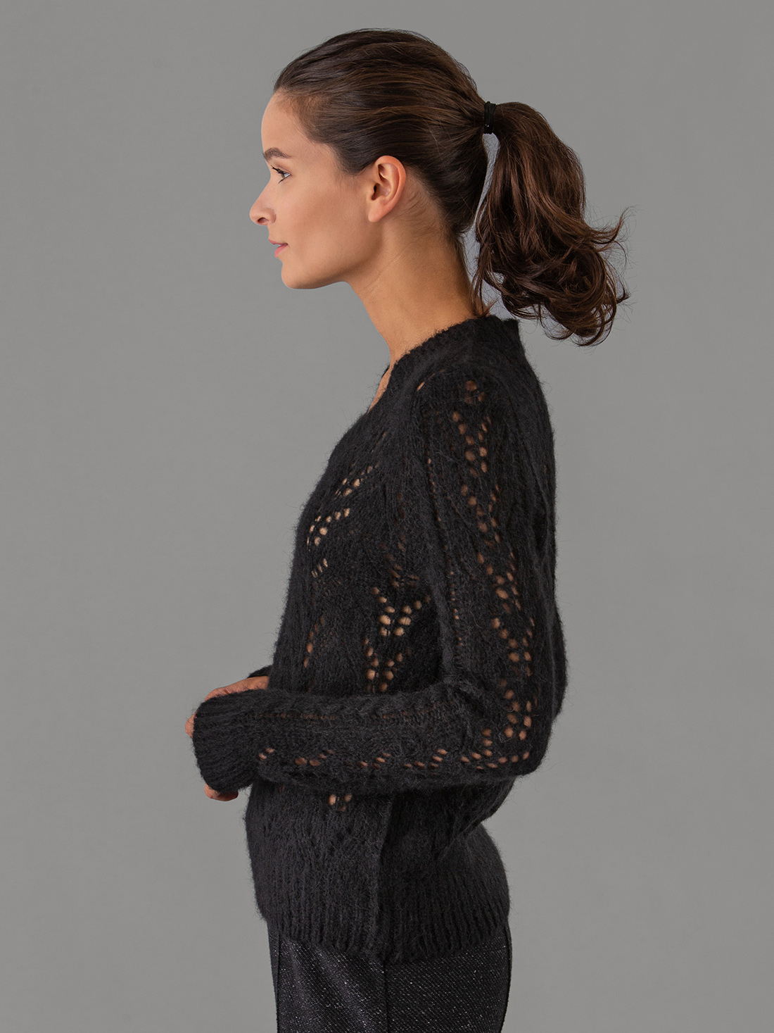 Detailansicht von Pullover mit Lochstrick von DANIELS