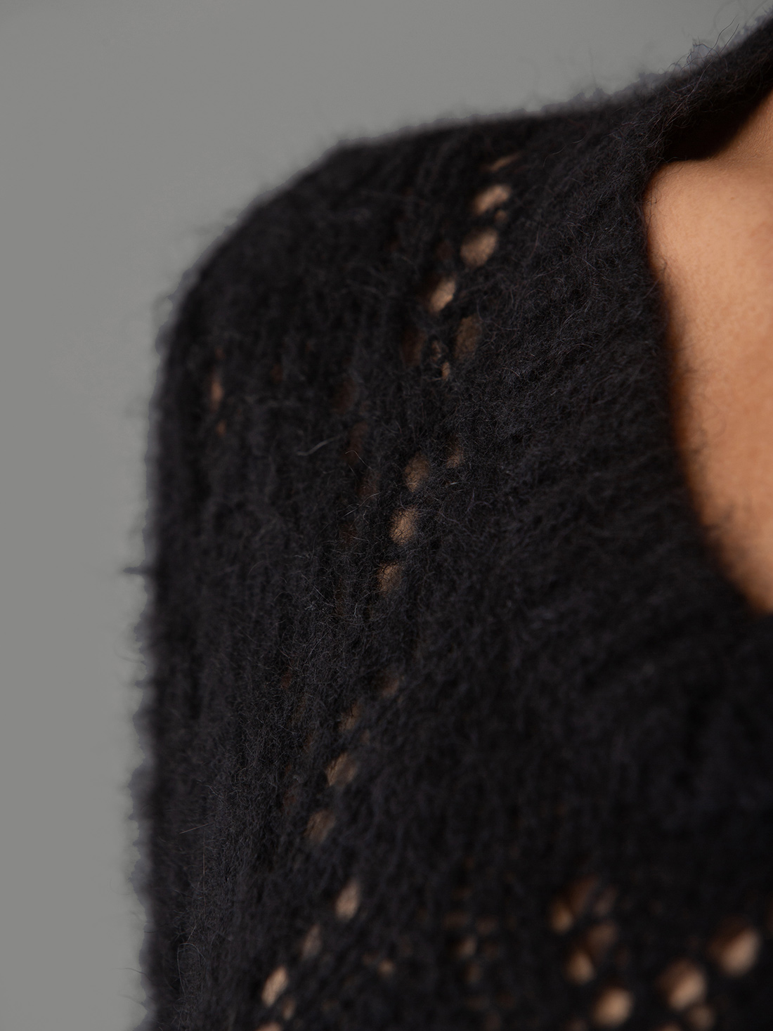 Detailansicht von Pullover mit Lochstrick von DANIELS