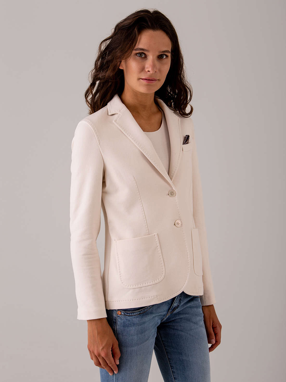 Detailansicht von Blazer aus Baumwolle von CIRCOLO