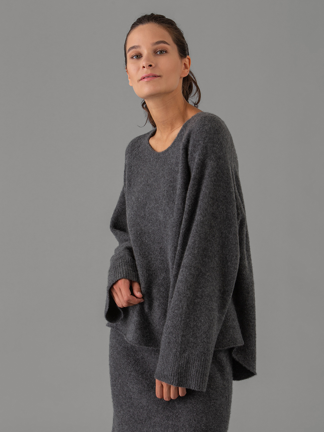 Detailansicht von Weiter Pullover aus Cashmere von DANIELS
