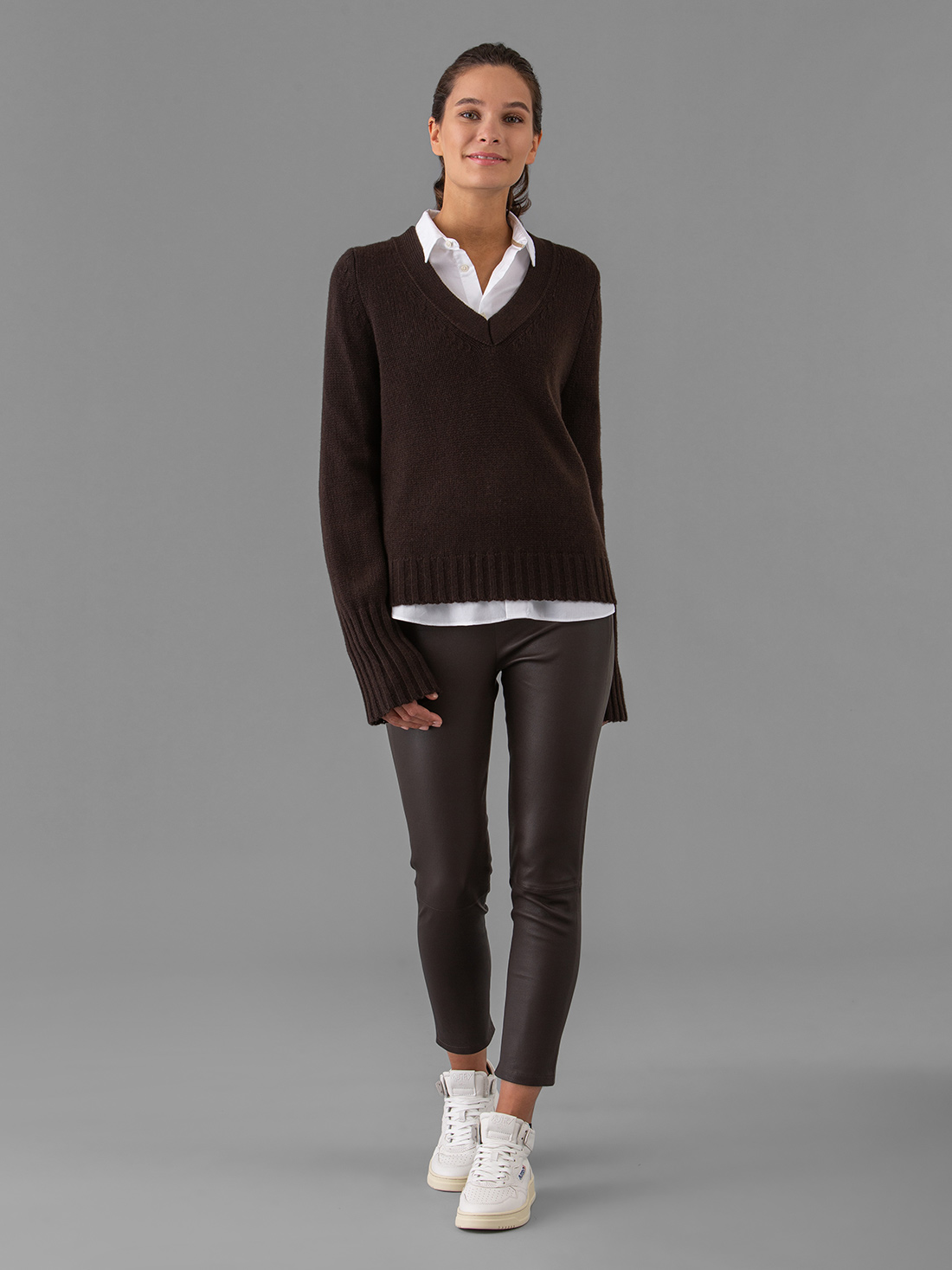 Detailansicht von Baumwollbluse von FIL NOIR