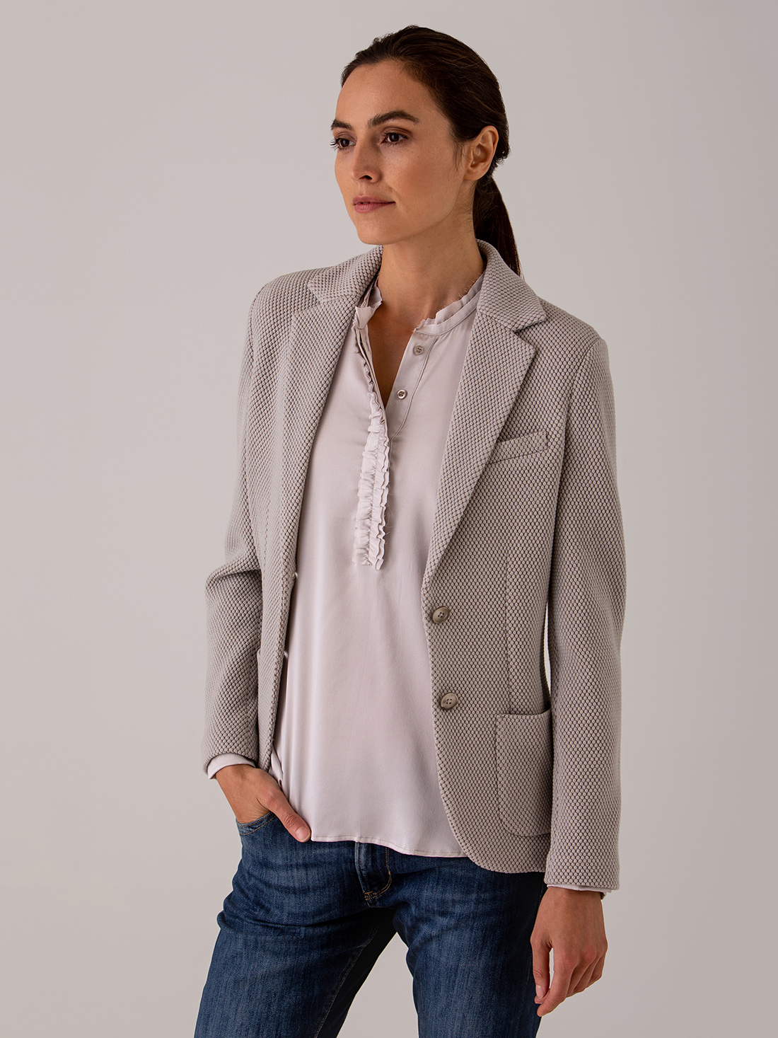 Detailansicht von Blazer aus Wolle von CIRCOLO