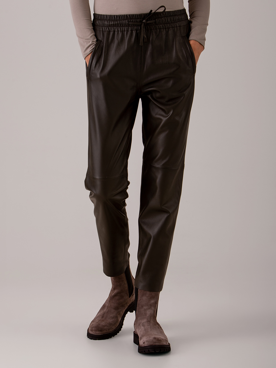 Detailansicht von Nappa-Lederhose von OAKWOOD