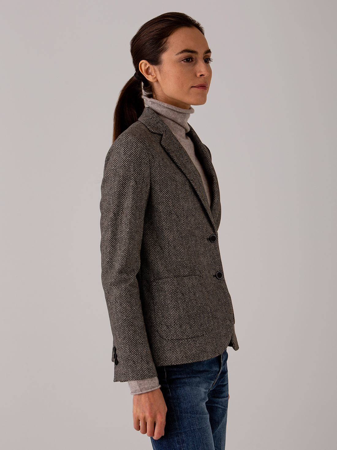 Detailansicht von Blazer aus Baumwolle von CIRCOLO