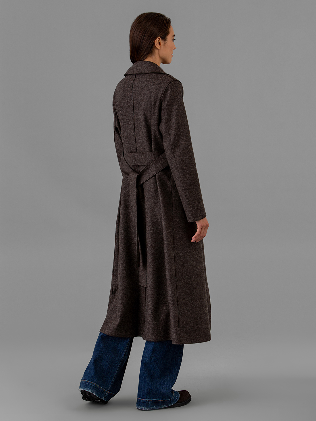 Detailansicht von Schurwollmantel von HARRIS WHARF LONDON