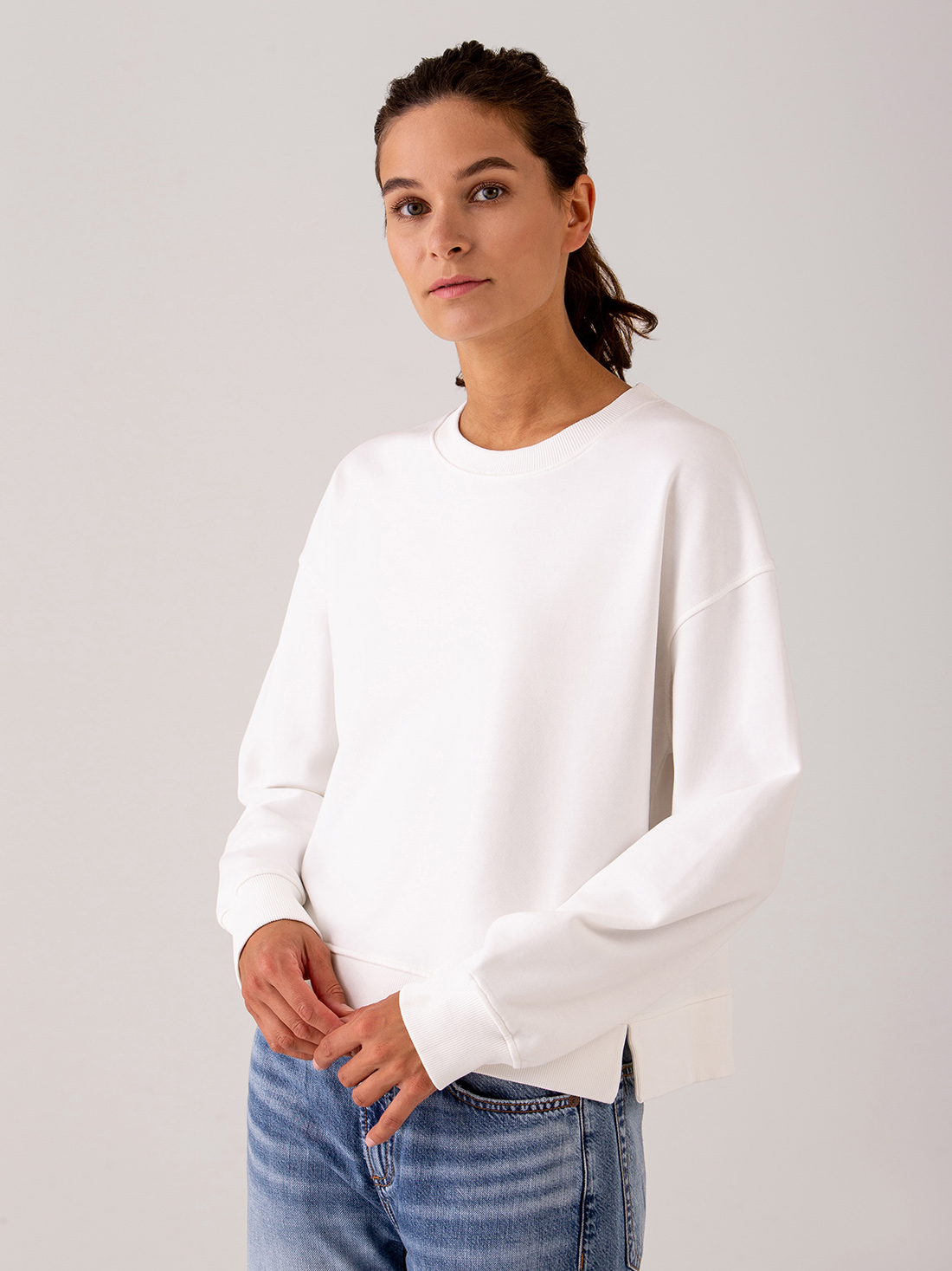 Detailansicht von Sweatshirt aus Baumwolle von DANIELS