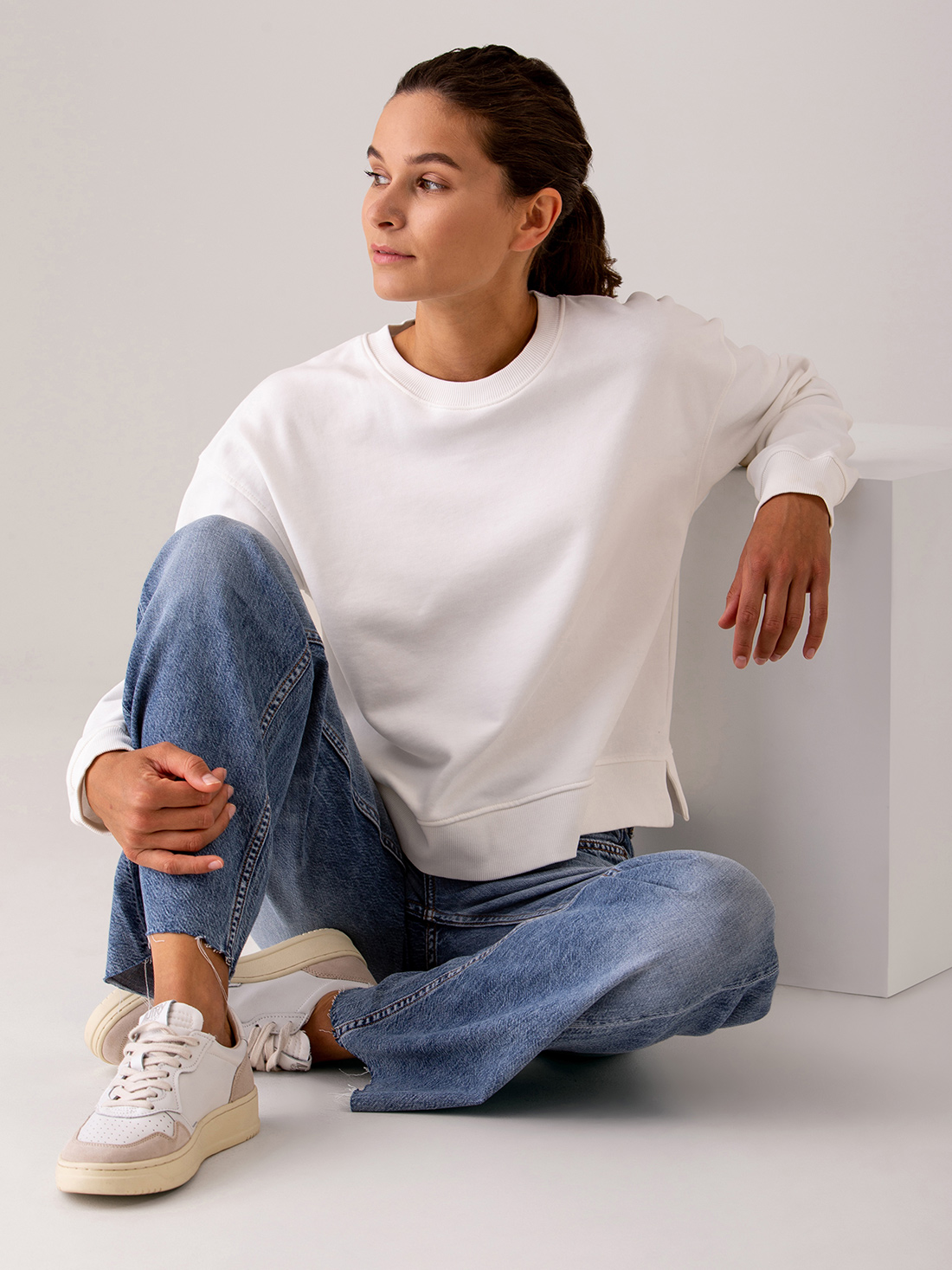 Detailansicht von Sweatshirt aus Baumwolle von DANIELS