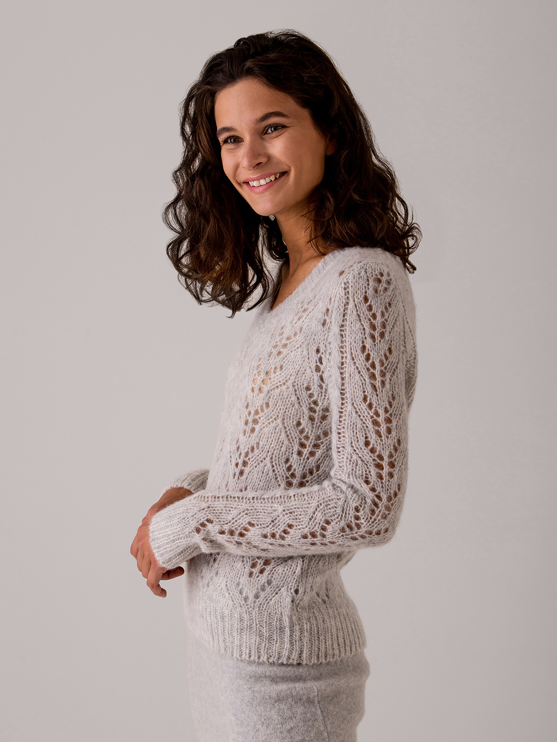 Detailansicht von Pullover mit Lochstrick von DANIELS