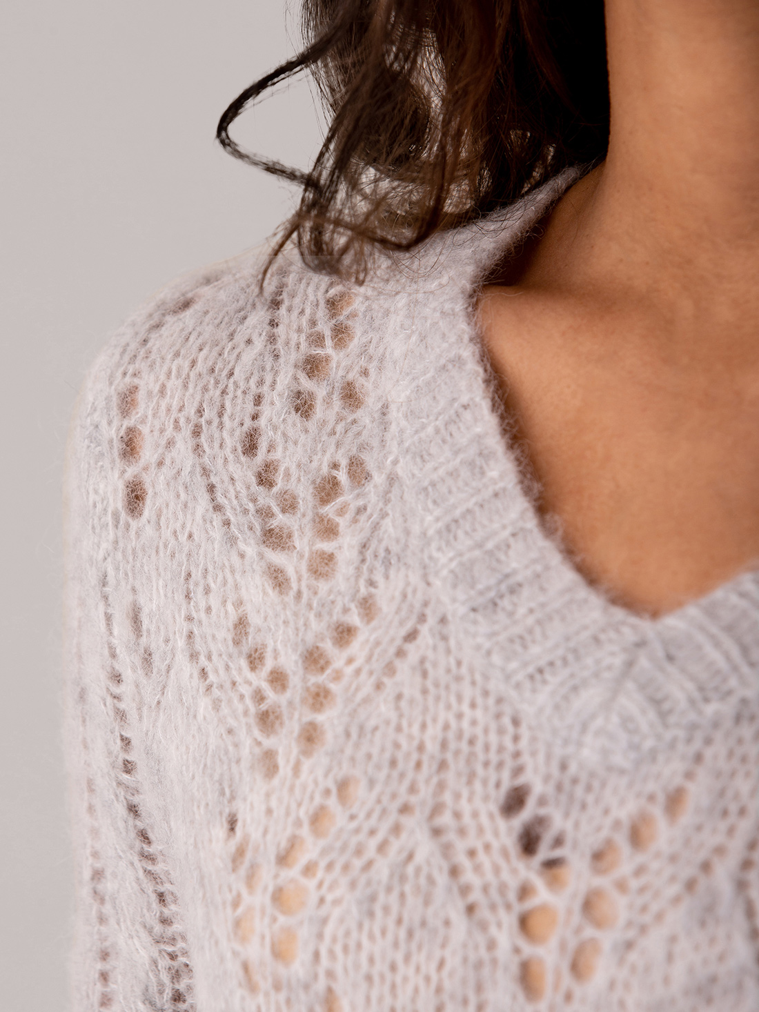 Detailansicht von Pullover mit Lochstrick von DANIELS