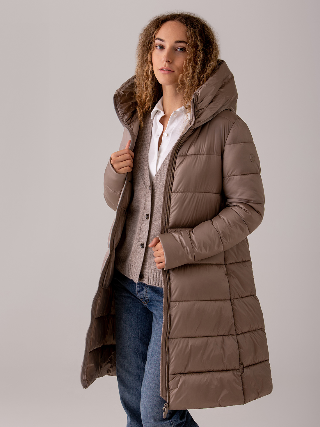 Detailansicht von Steppmantel von SAVE THE DUCK