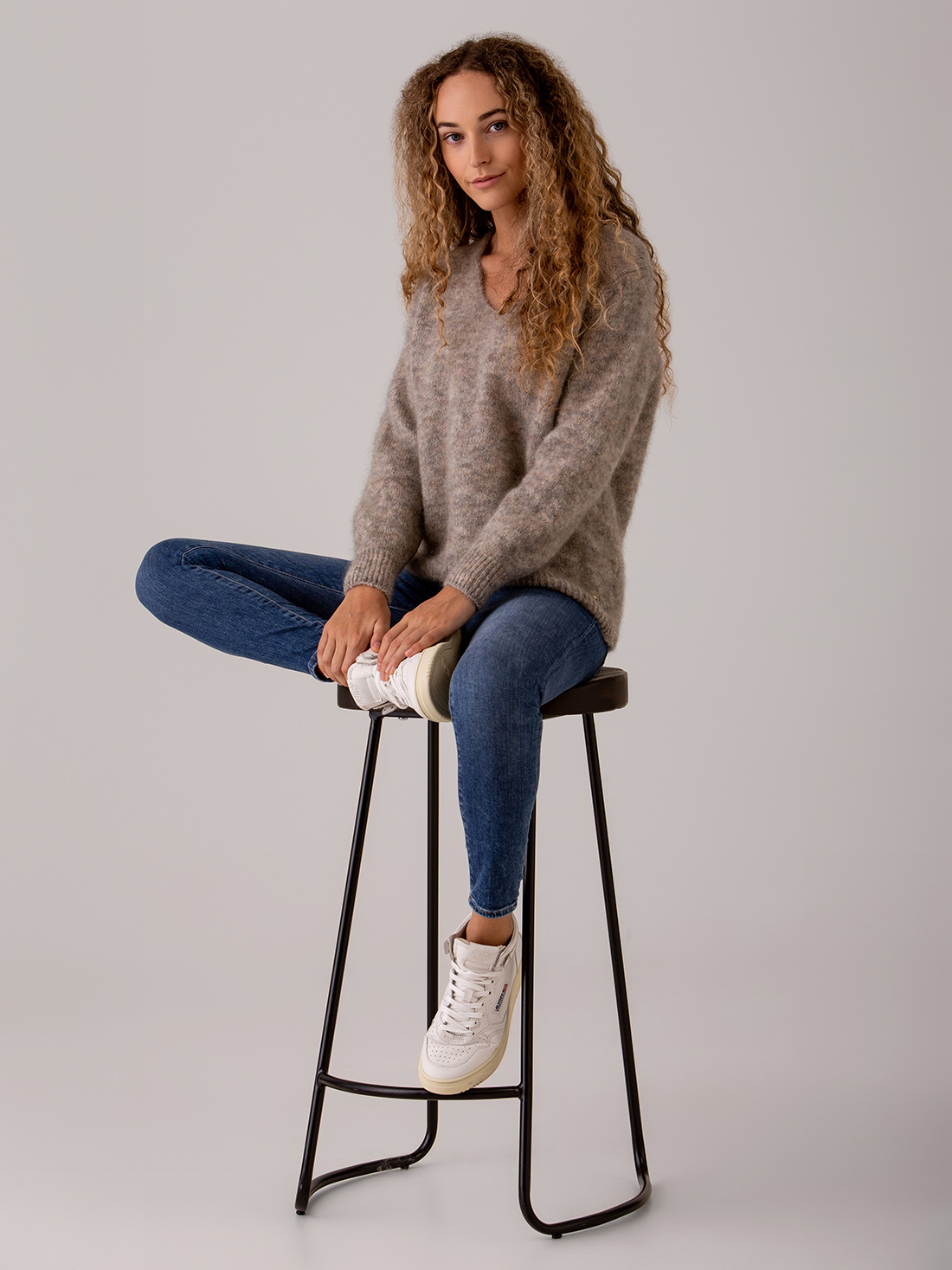 Detailansicht von Pullover aus Mohair von DES PETITS HAUTS