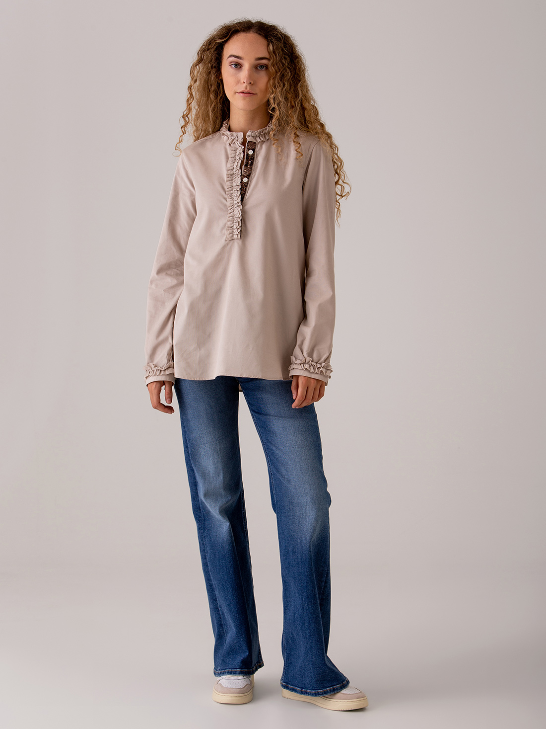 Detailansicht von Cordbluse von AGLINI