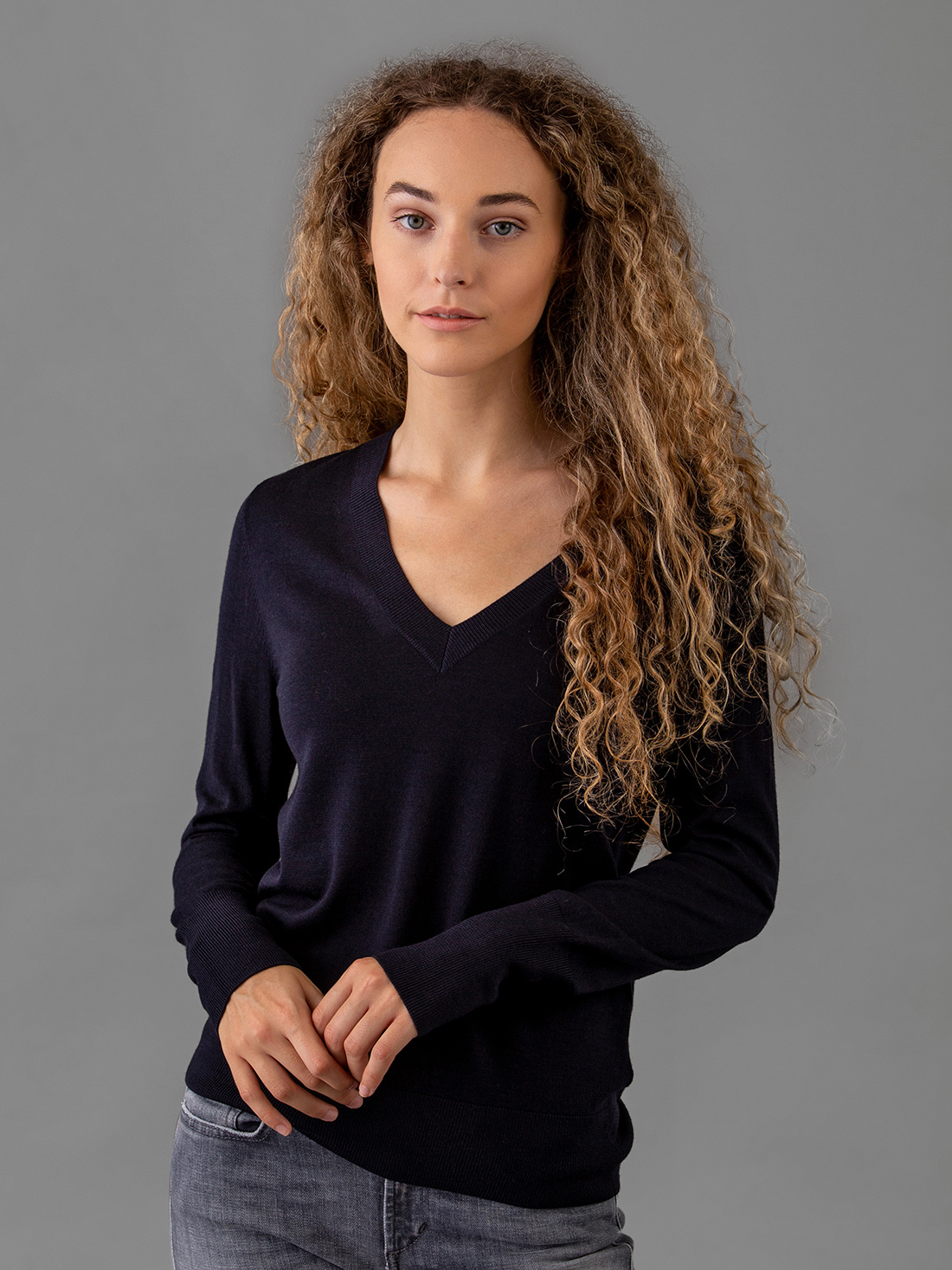 Detailansicht von Leichter Pullover aus Merinowolle von ALLUDE