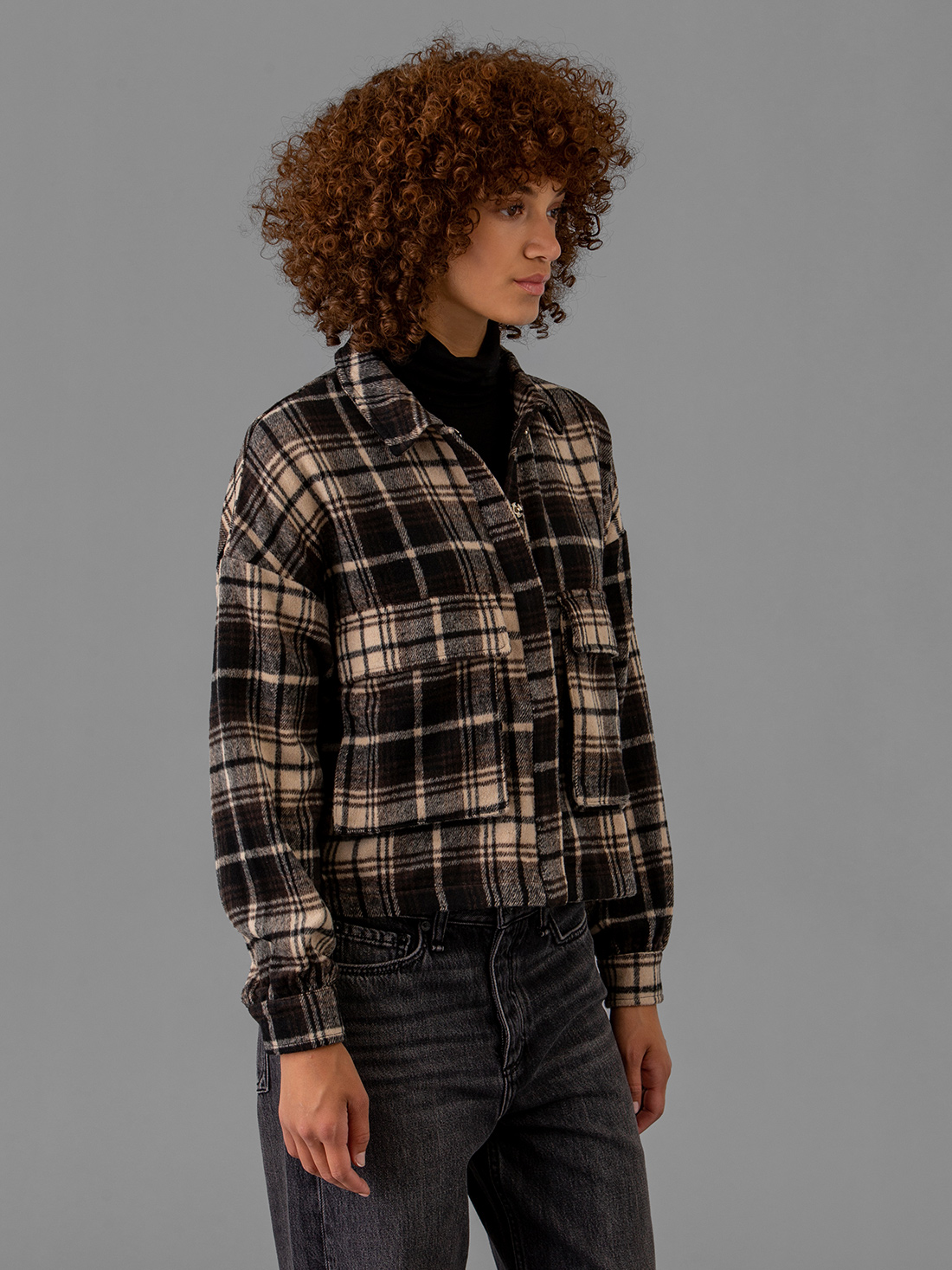 Detailansicht von Oversize Karohemd von JC SOPHIE