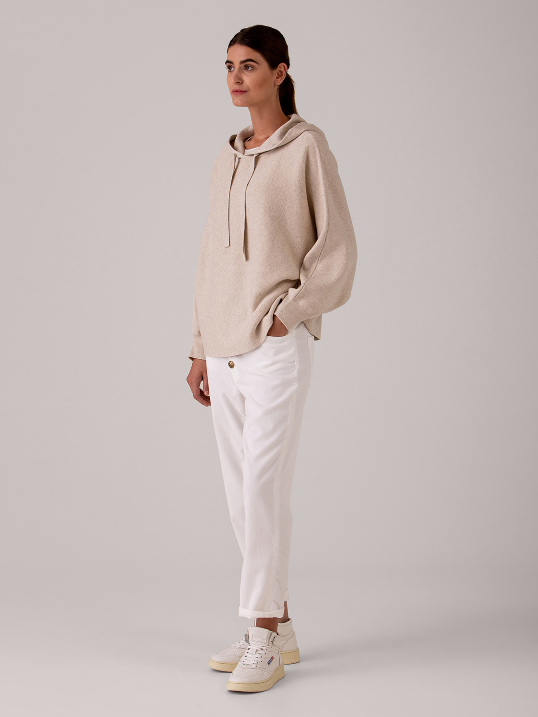 Detailansicht von Kapuzen-Sweatshirt aus Baumwolle von BETTER RICH