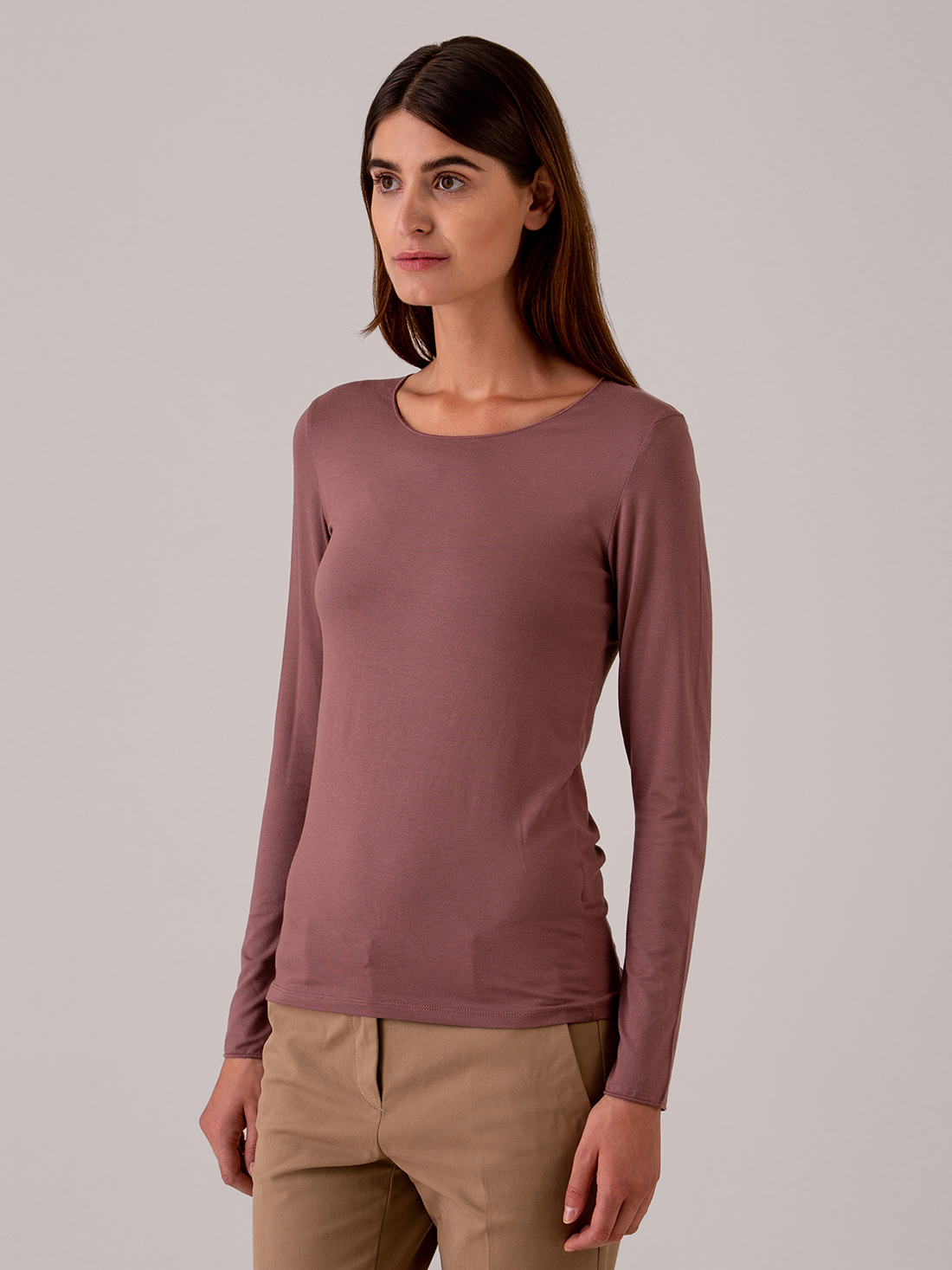 Detailansicht von Langarmshirt von MAJESTIC