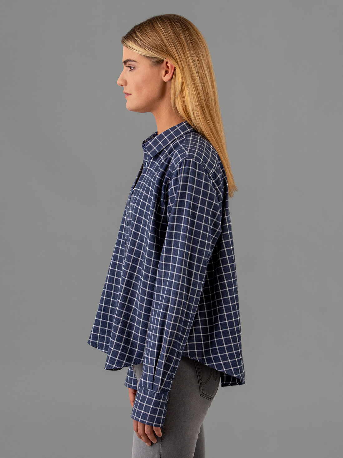 Detailansicht von Baumwollbluse von FIL NOIR