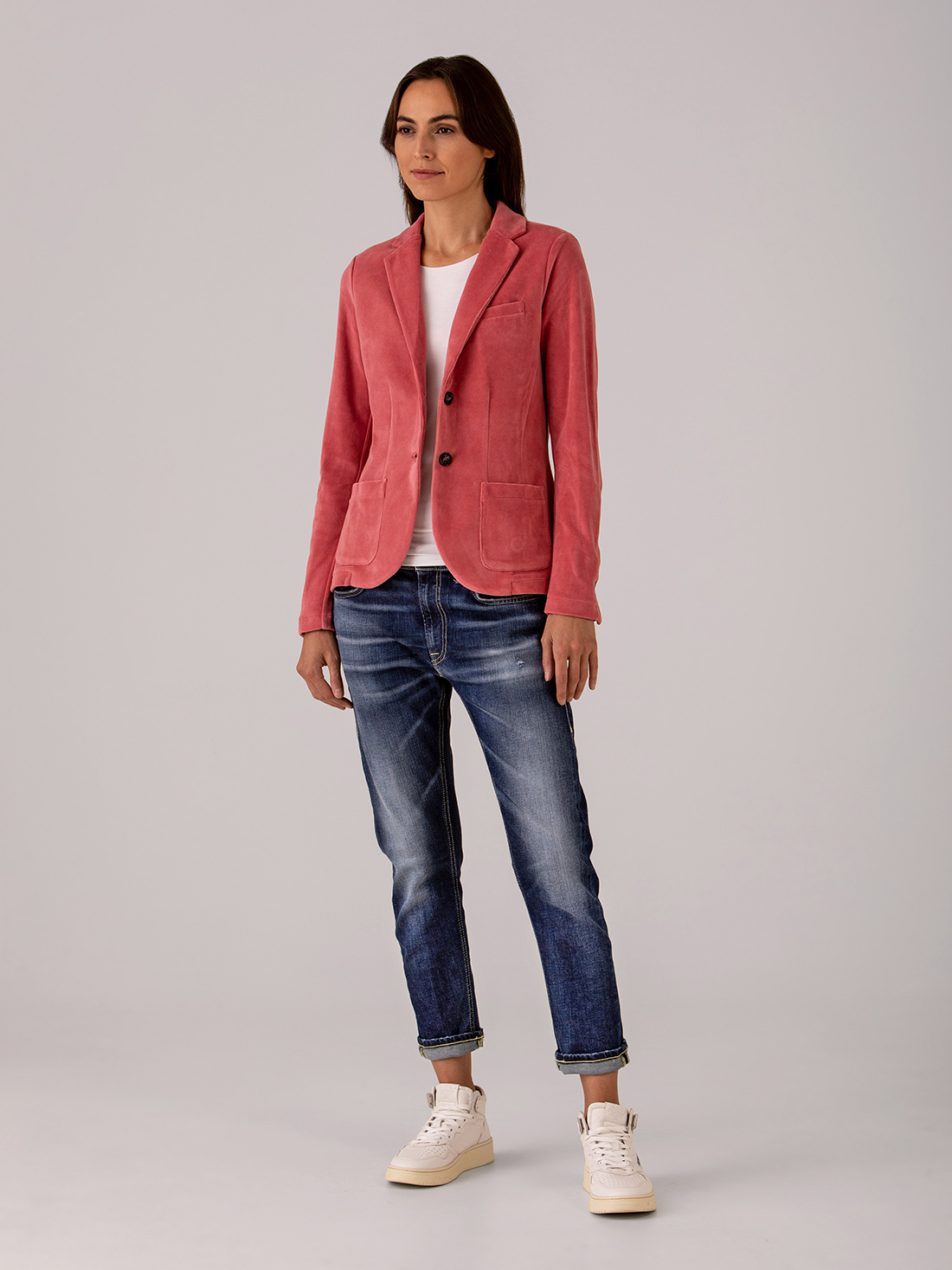 Detailansicht von Samtblazer aus Baumwolle von DANIELS