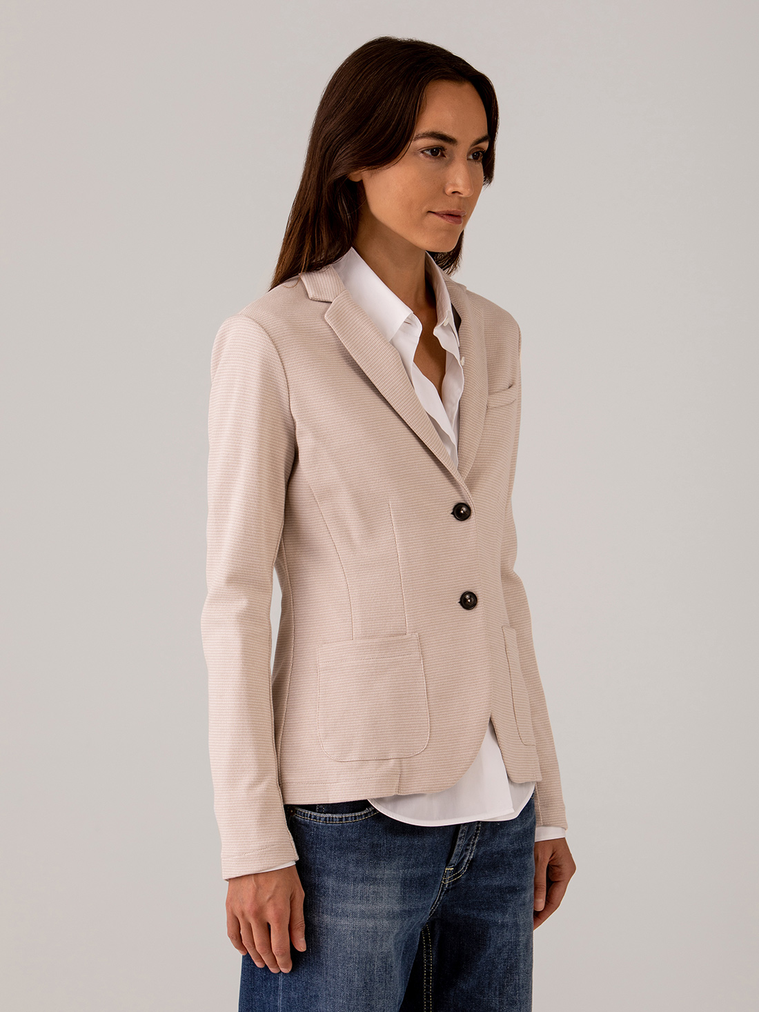 Detailansicht von Blazer aus Baumwolle von DANIELS