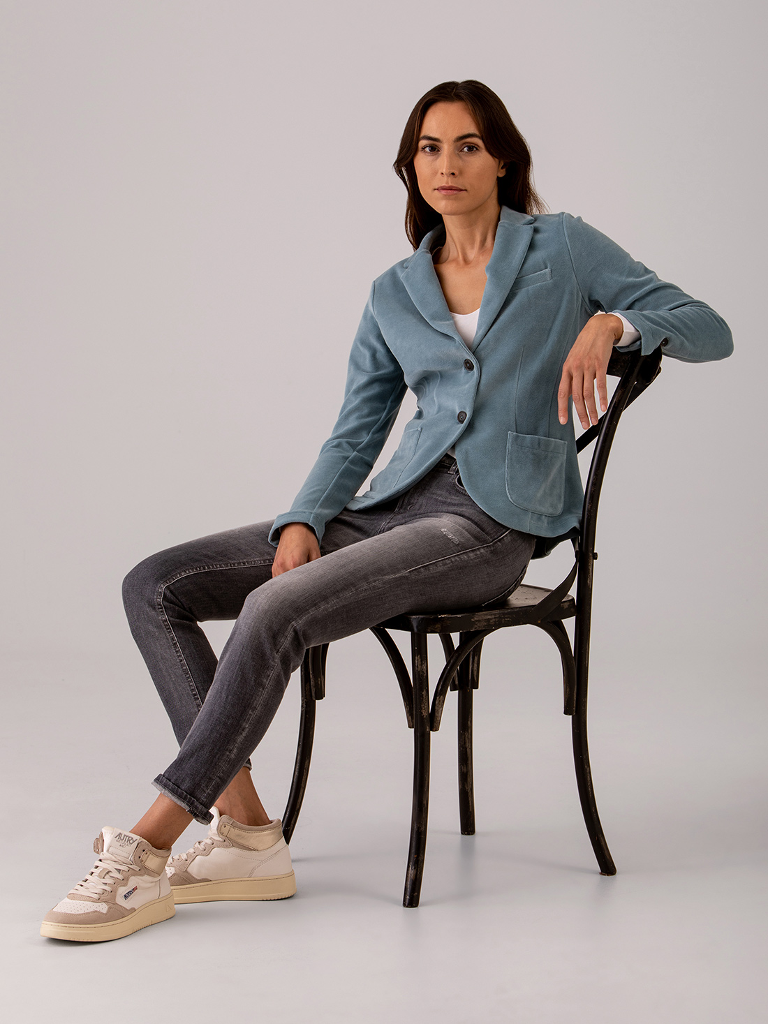 Detailansicht von Samtblazer aus Baumwolle von DANIELS