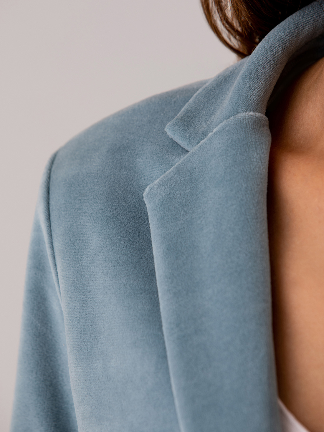 Detailansicht von Samtblazer aus Baumwolle von DANIELS