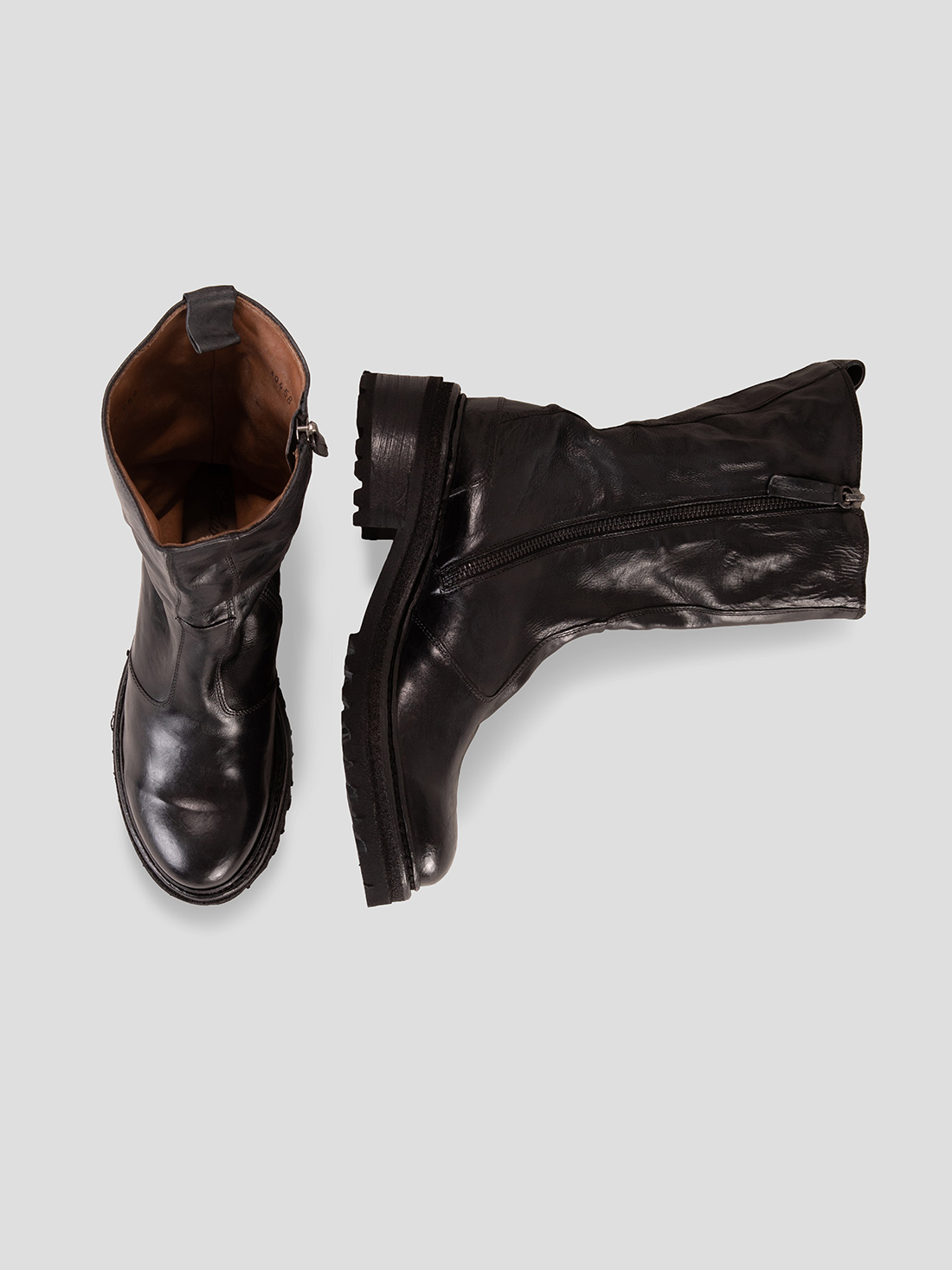 Detailansicht von Lederstiefel von CORDWAINER