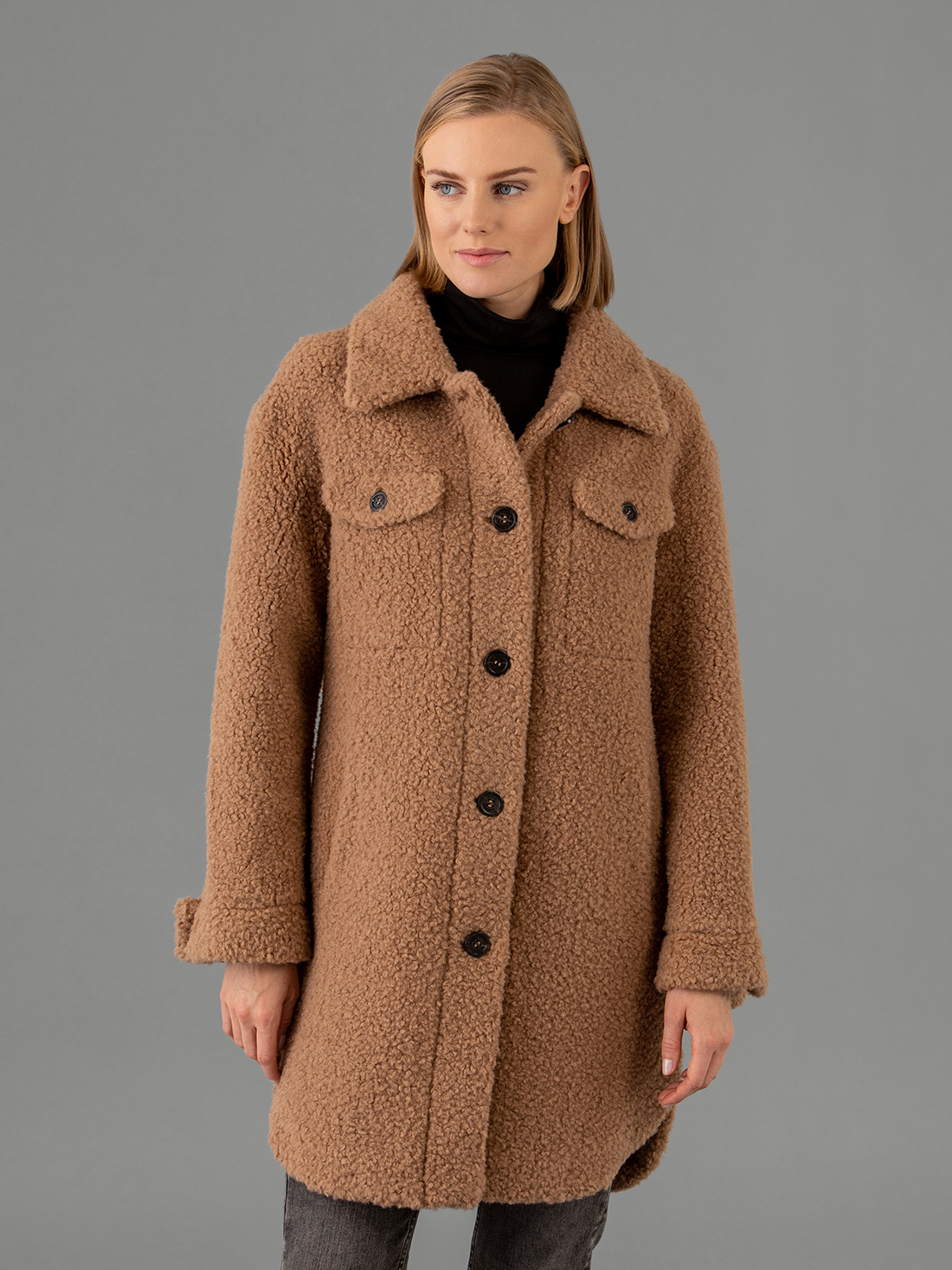 Detailansicht von Teddyfell Mantel von OAKWOOD