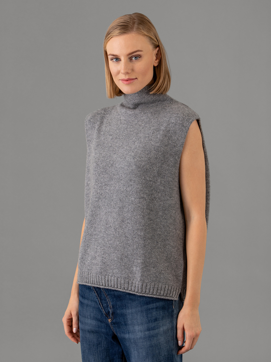 Detailansicht von Pullunder aus Cashmere von LISA YANG