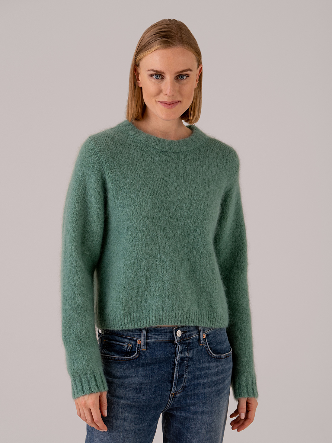 Detailansicht von Kurzer Pullover aus Mohair von AMERICAN VINTAGE