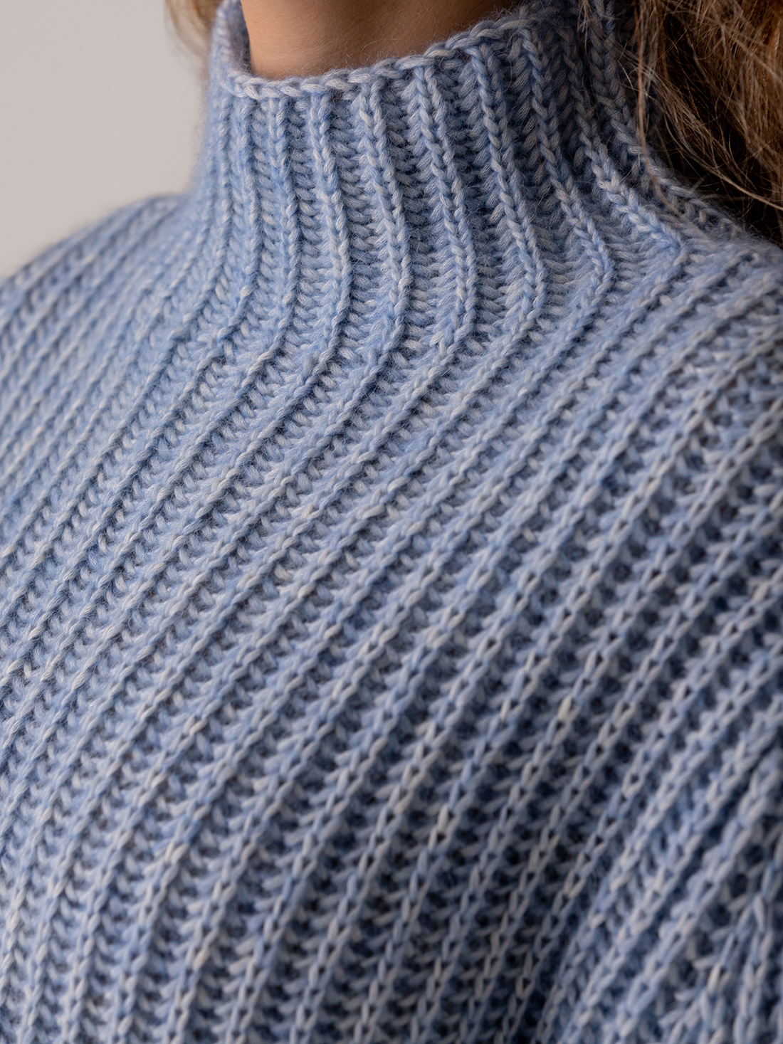 Detailansicht von Turtleneck Pullover aus Baumwolle von DRYKORN