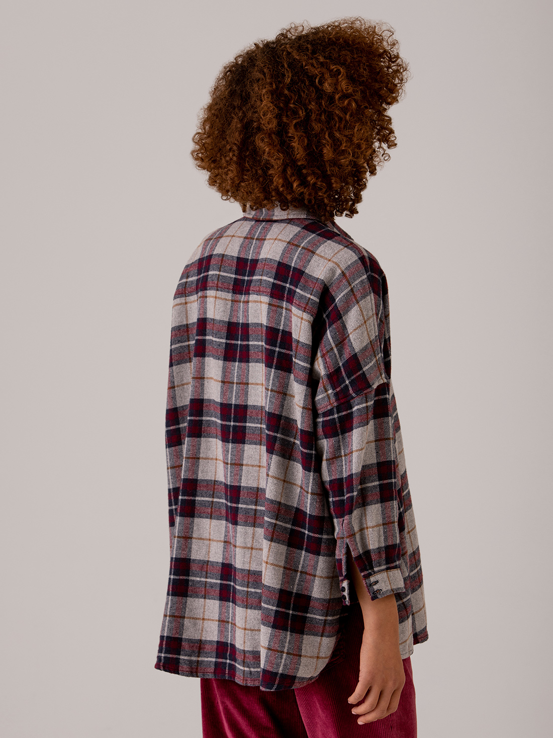 Detailansicht von Flanellbluse aus Baumwolle von HERRLICHER