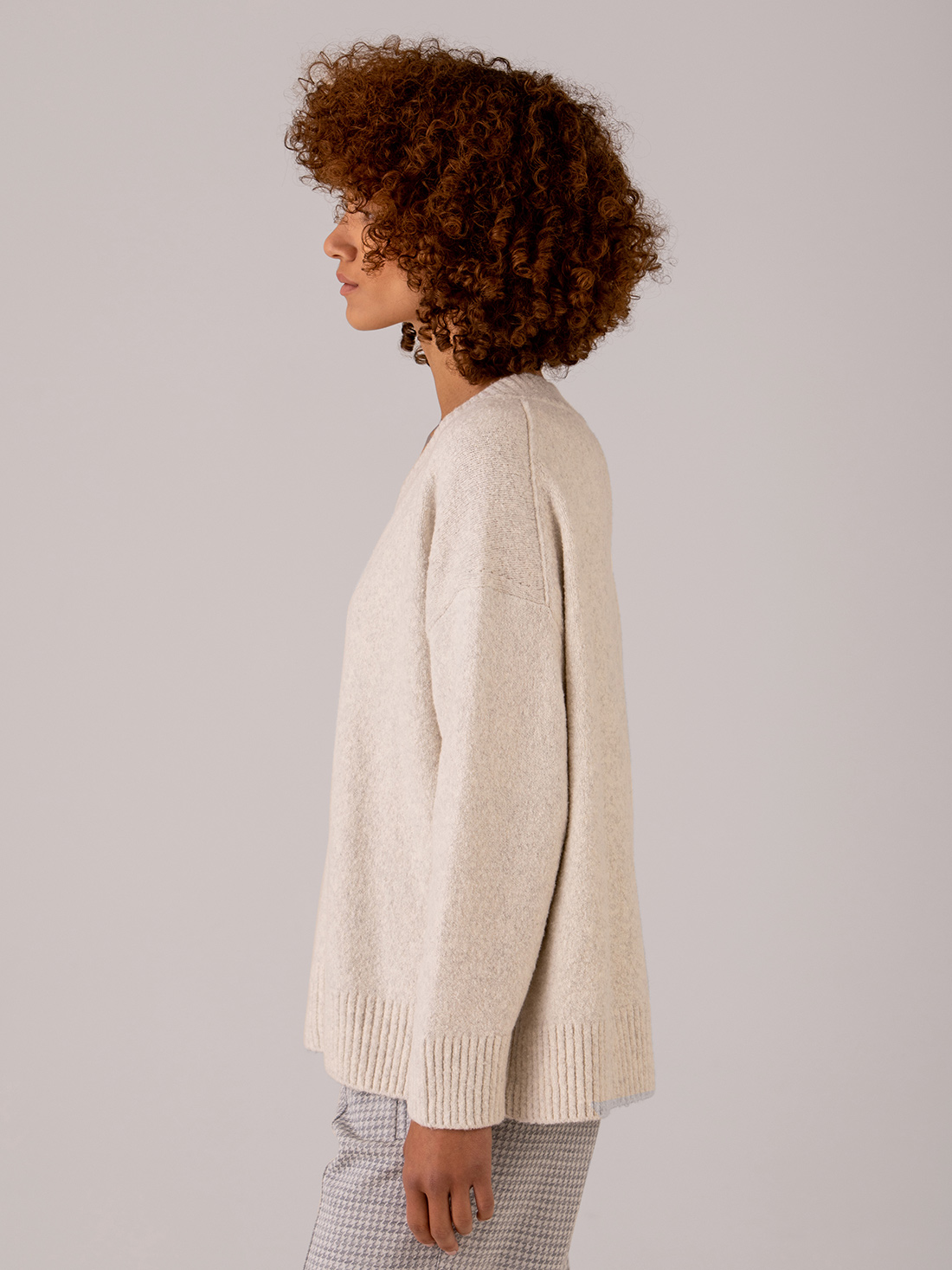 Detailansicht von Oversize Pullover aus Baumwolle von BETTER RICH