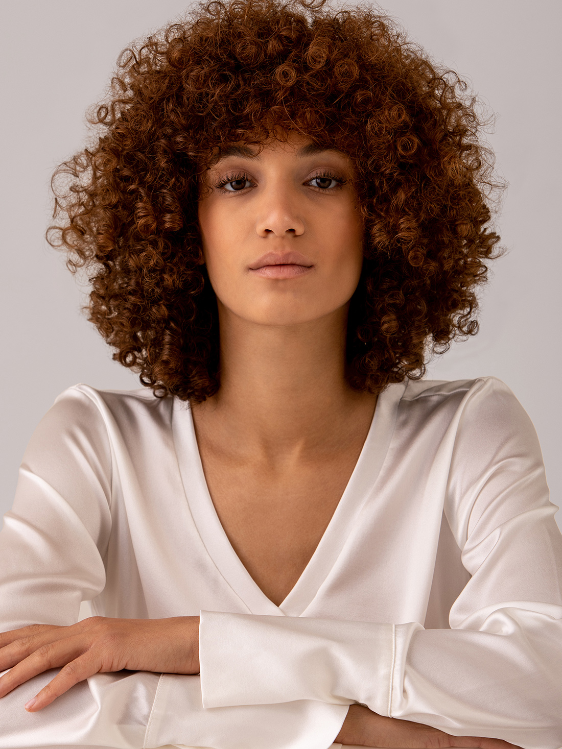 Detailansicht von Seidenbluse von DANIELS