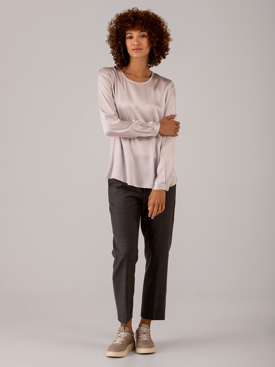 Detailansicht von Seidenbluse von ANTONELLI