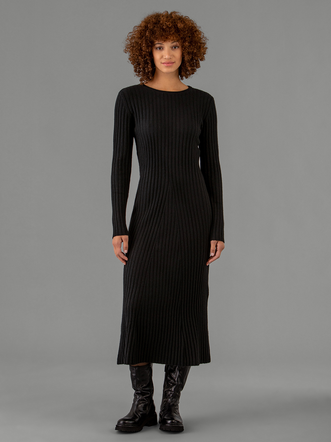 Detailansicht von Maxi-Strickkleid aus Cashmere von LISA YANG