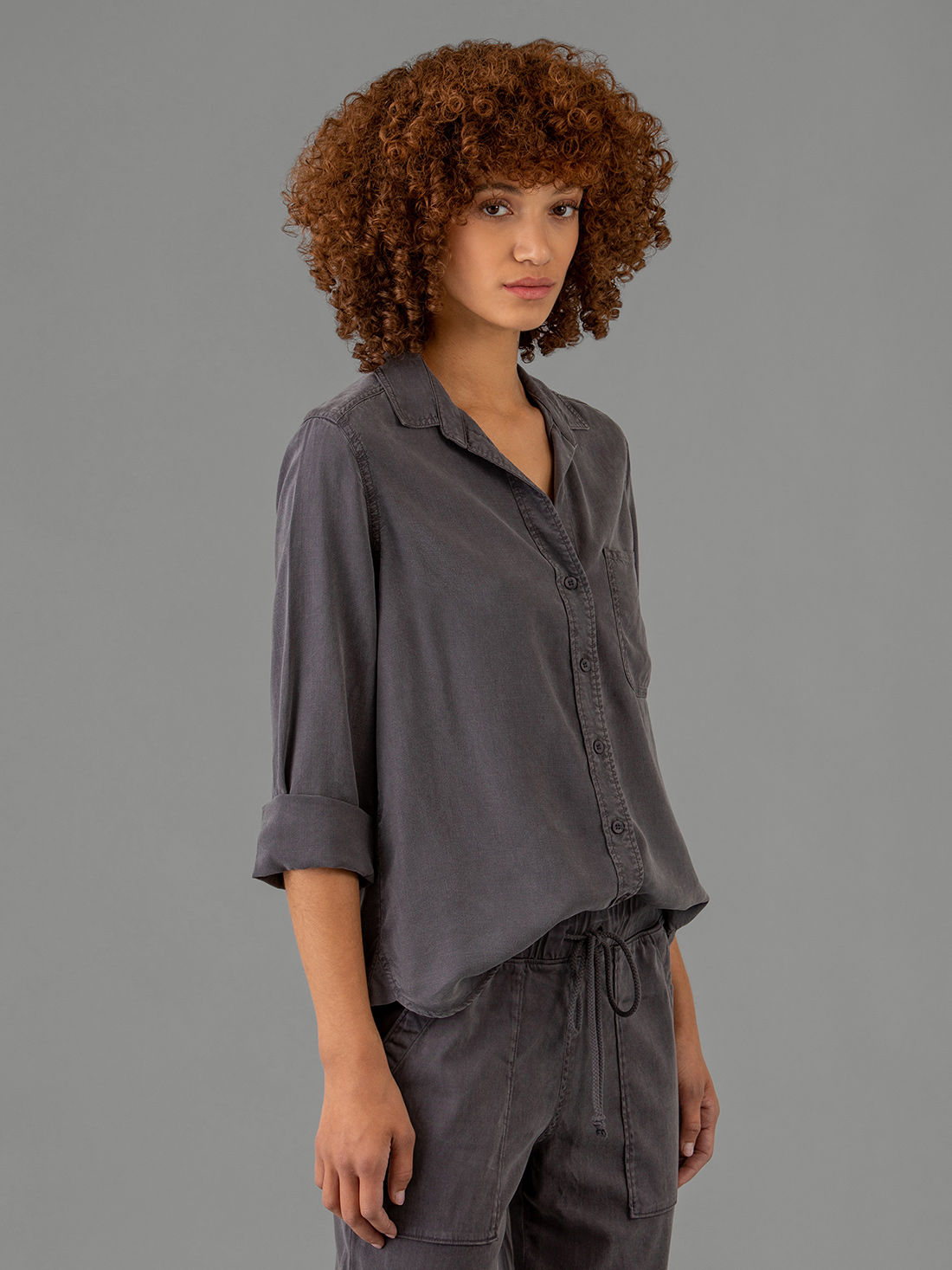 Detailansicht von Hemdbluse von BELLA DAHL