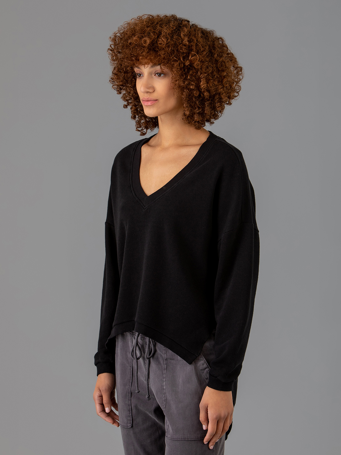 Detailansicht von Sweatshirt aus Baumwolle von 10 DAYS