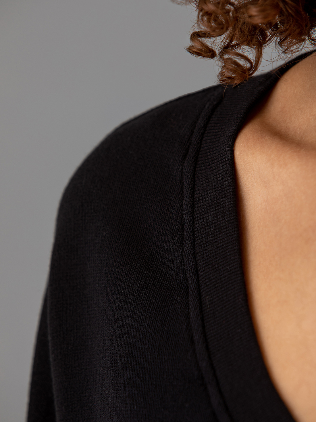 Detailansicht von Sweatshirt aus Baumwolle von 10 DAYS