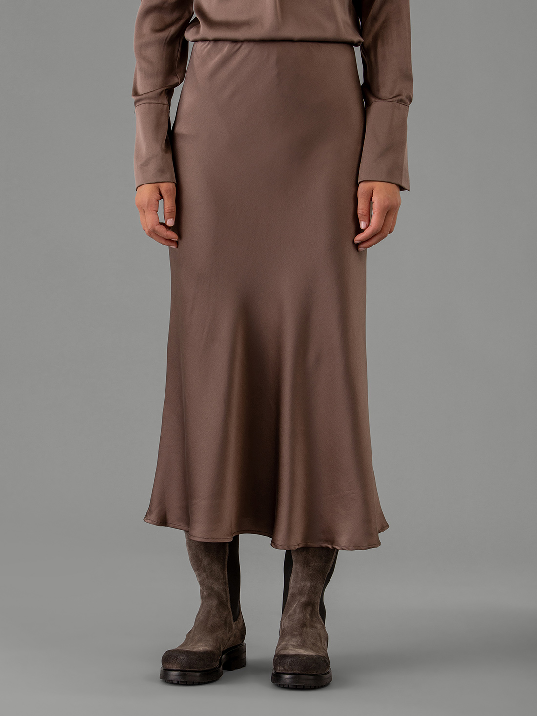 Detailansicht von Maxi-Rock aus Seide von DANIELS