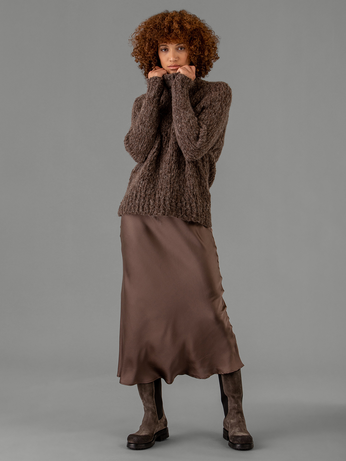 Detailansicht von Maxi-Rock aus Seide von DANIELS