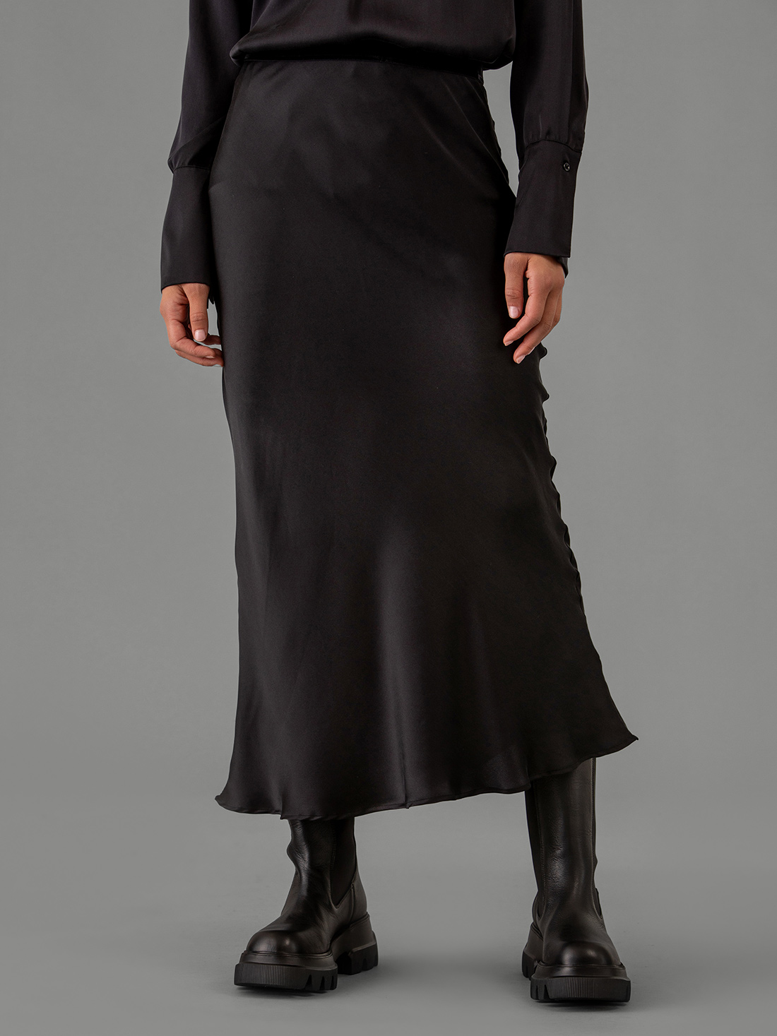 Detailansicht von Maxi-Rock aus Seide von DANIELS