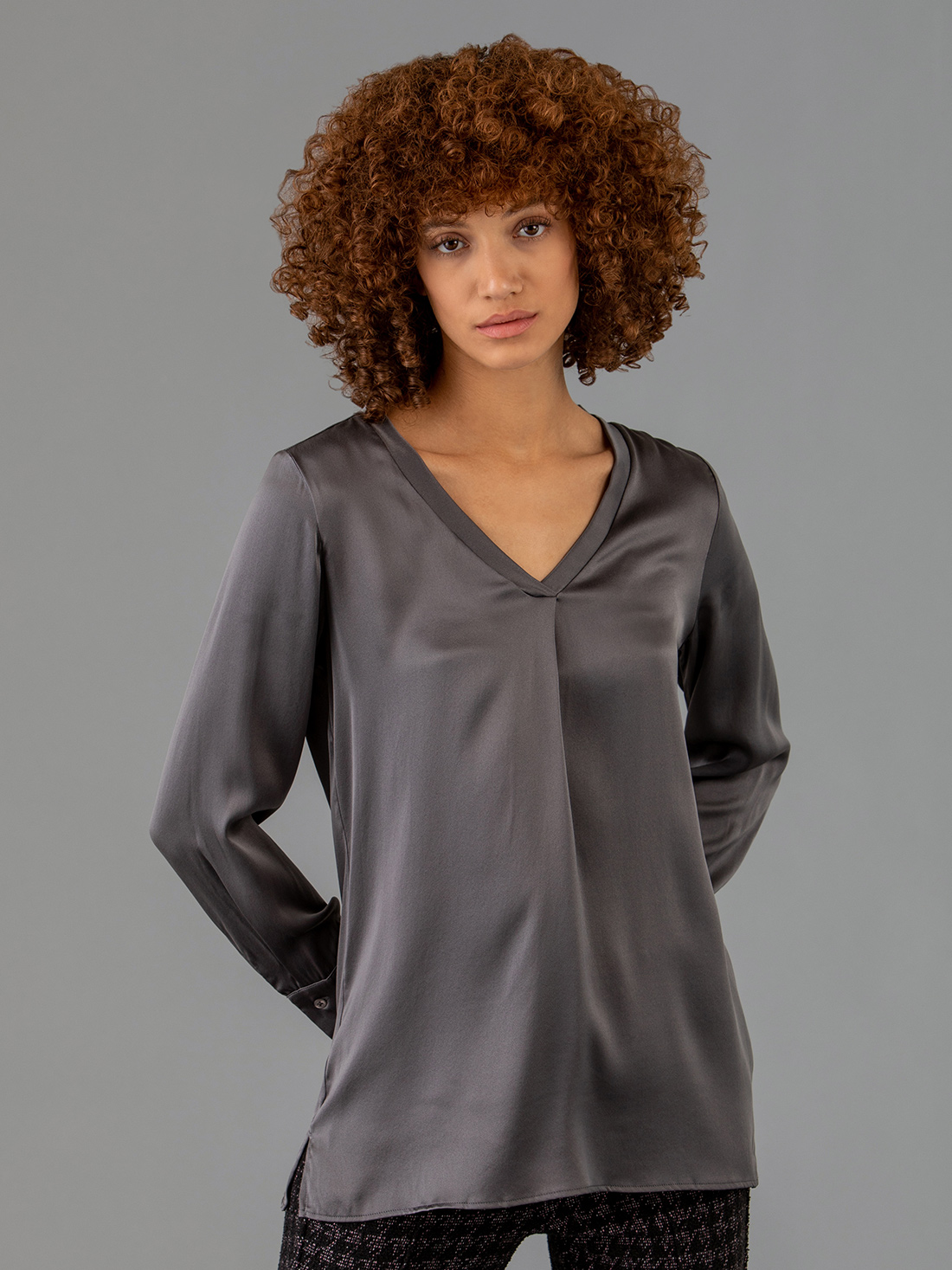 Detailansicht von Seidenbluse von DANIELS