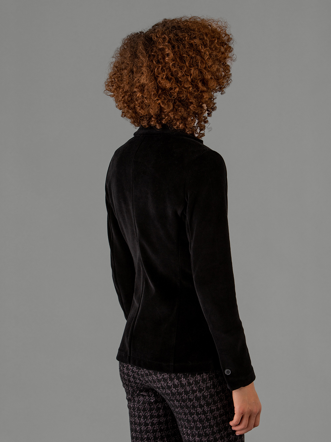 Detailansicht von Samtblazer aus Baumwolle von DANIELS