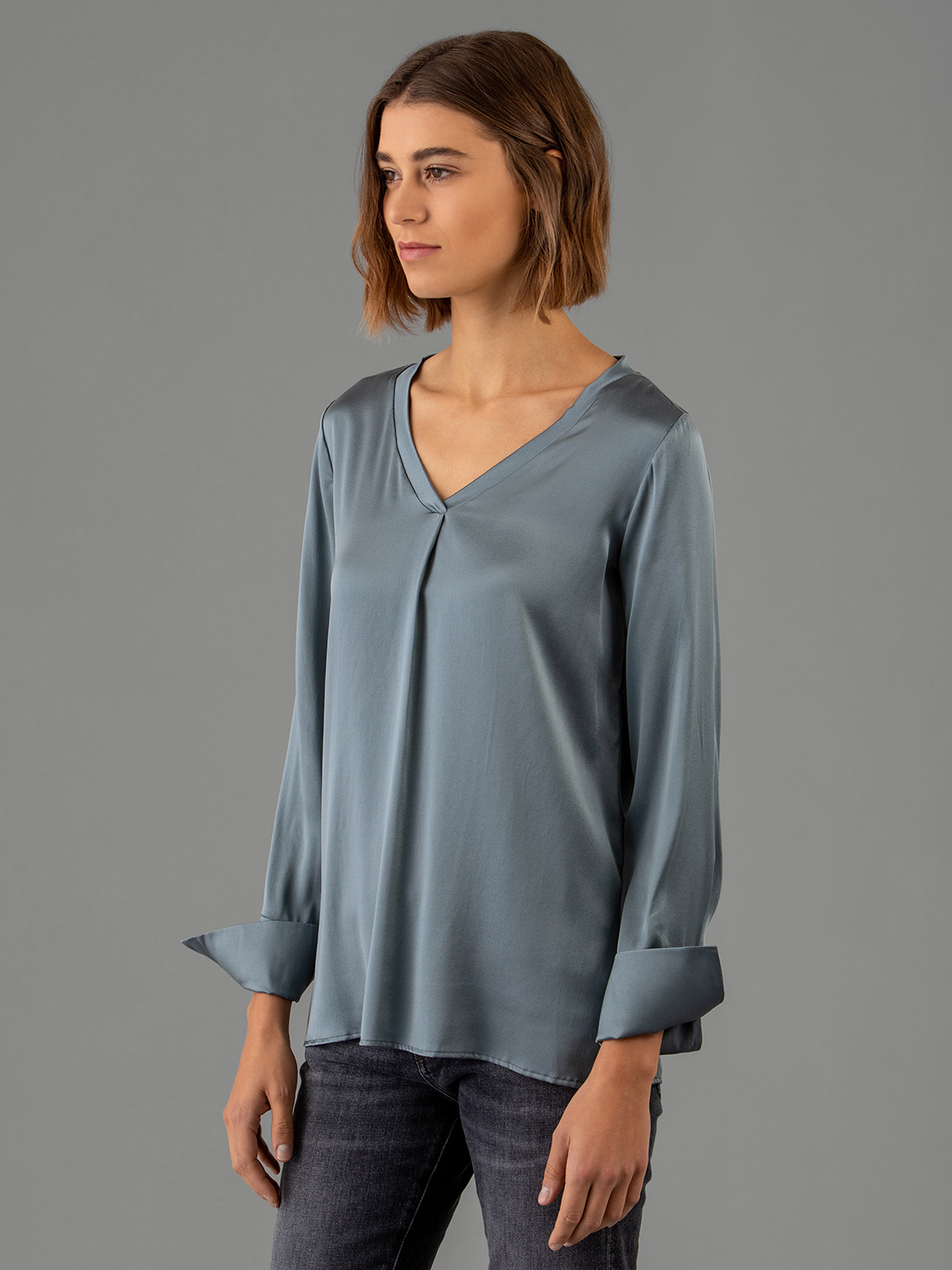 Detailansicht von Seidenbluse von DANIELS